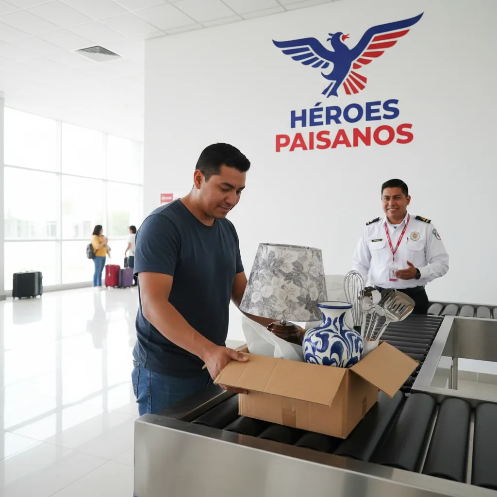 Módulo de Héroes Paisanos revisando menaje de casa a la llegada