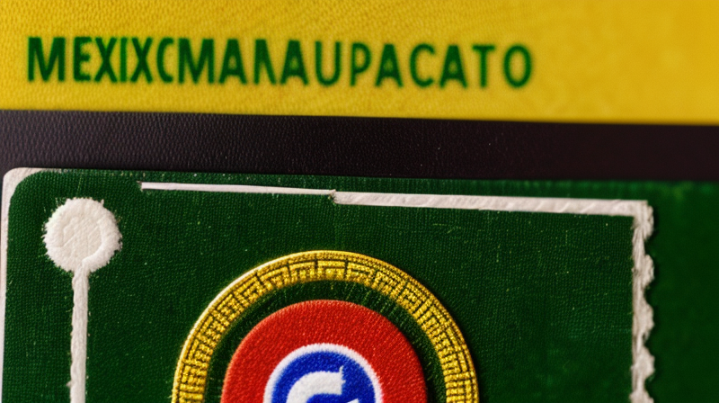 Close up of CURP document