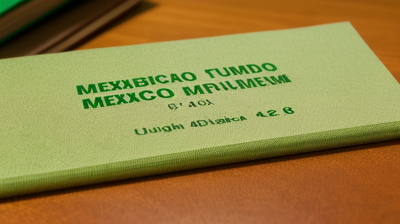 Mexican identity documents and paperwork close up